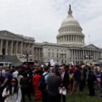 "Protesta" para que no se modifique el Obama Care.
