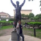Estatua de Rocky, cerca de las escalinatas donde entrenaba.
