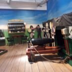 Museo de USS Constitution. Muy didactico, con enfasis a como vivían los tripulantes en esa época.