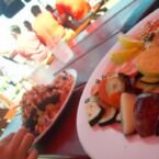 Además comimos una vieras enormes y sabrosas
