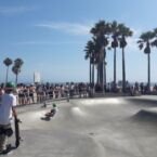 Skate park lleno de espectadores