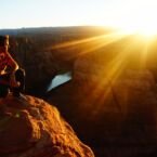 Contemplando el atardecer