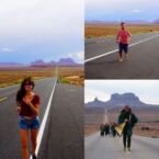 Gran momento. Poder estar donde Forrest Gump deja de correr en la película. Nos divertimos mucho recreando la escena. Aunque nos faltaron los extras...No hubo presupuesto!