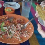 Ceviche y marlin, una especie de atun ahumado