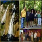 A la izq, cascada "Cola de caballo", a la derecha: la familia Martinez de Monterrey. Se los extraña!