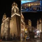 De noche la ciudad se ilumina toda.