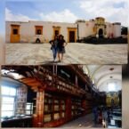 Arriba: Fuerte de Loreto; Abajo: Biblioteca más antigua de América Latina.