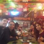 Con Falcon y Ailen, en comedor Lucerma