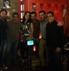 Con la banda de Oscar y Daniel.