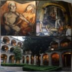 Colegio San Idefonso, con murales de Rivera, Siqueiros y Orozco