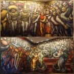 Murales de Siquiero decoran parte del Castillo de Chapultepec