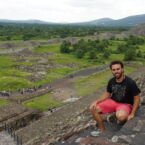 Vista desde la piramide de la Luna