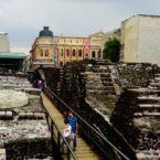 Exploración de ruinas en pleno centro de la ciudad de México