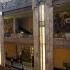 Interior del  Bellas Artes, se puede observar para de los murales que lo decora