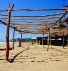 Nuestro lugar de camping en Zipolite.