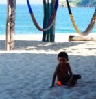Los niños del restaurant donde paramos tres días en San Agustín Huatulco.