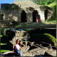 Arriba: "hospital" de la época
Abajo: residencias. Hasta se pueden ver las camas de piedra.