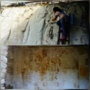 Delicado trabajo de restauración y mantenimiento de esta civilización.