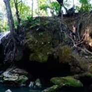 Rio fresco y cascada termal. Espectacular mezcla de temperaturas!