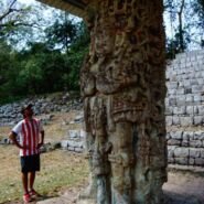 Las famosas estelas de Copan.