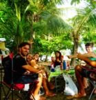 Festejo de Cumpleaños de Martín con chilenos y españoles.