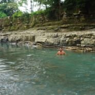 El río estaba ideal para escaparse del calor!