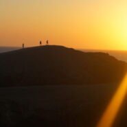 Atardecer sobre el desierto